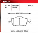 Rear Pads - HB478F.605