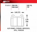 Front Pads - HB171E.590