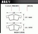 Rear Pads - HB571F.605